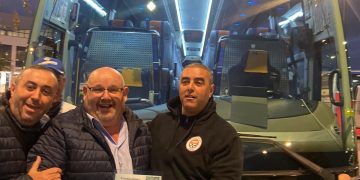 Hassan Larbi, el alma de los viajes de la afición de la AD Ceuta