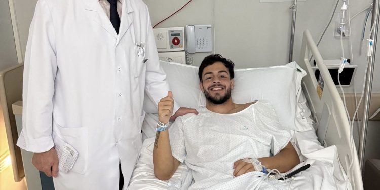 Daniel Más, operado con éxito de su rodilla derecha