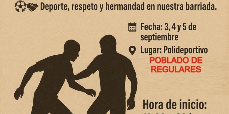 El Poblado Regulares celebra el I Torneo de Convivencia con deporte, respeto y hermandad