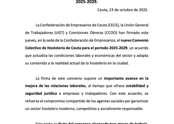 Firmado el convenio de 5.822 euros con la Asociación Coral de Ceuta Andrés del Río