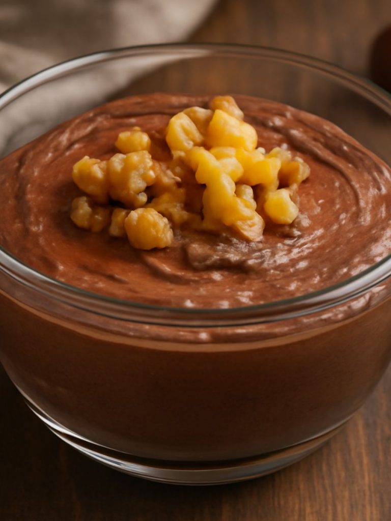 Postre de castañas y chocolate