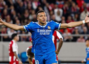 Mbappé lidera al Real Madrid con un póquer en la victoria 4-3 ante Olympiacos