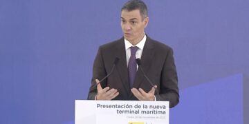 Pedro Sánchez preside la presentación de la nueva Estación Marítima en Ceuta, un “hito histórico” para la ciudad