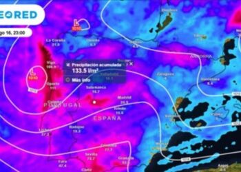 Impacto de la borrasca Claudia: lluvias intensas en la península