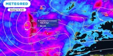 Impacto de la borrasca Claudia: lluvias intensas en la península