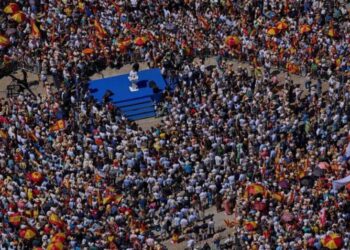 Movilización del PP en Madrid contra la corrupción del Gobierno de Sánchez