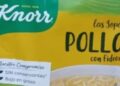 Alerta alimentaria: Retiran dos lotes de sopa Knorr por piezas de metal y caucho en su interior