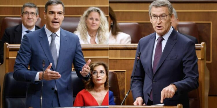 “Anotop… perdón”: el momento ‘tierra, trágame’ de Feijóo al fallar una broma a Sánchez en plena sesión de control