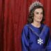 La reina Letizia deslumbra con la tiara rusa en la cena de gala en honor al sultán de Omán