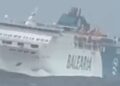 El temporal en el Estrecho obliga a un ferry con destino a Ceuta a darse la vuelta: El buque de Baleària regresa a Algeciras tras sufrir un fuerte golpe de mar