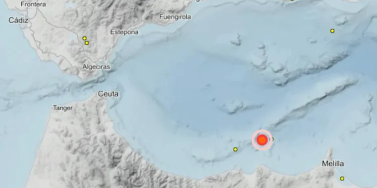 Registran un terremoto de magnitud 3,7 en la zona de Melilla y el Mar de Alborán