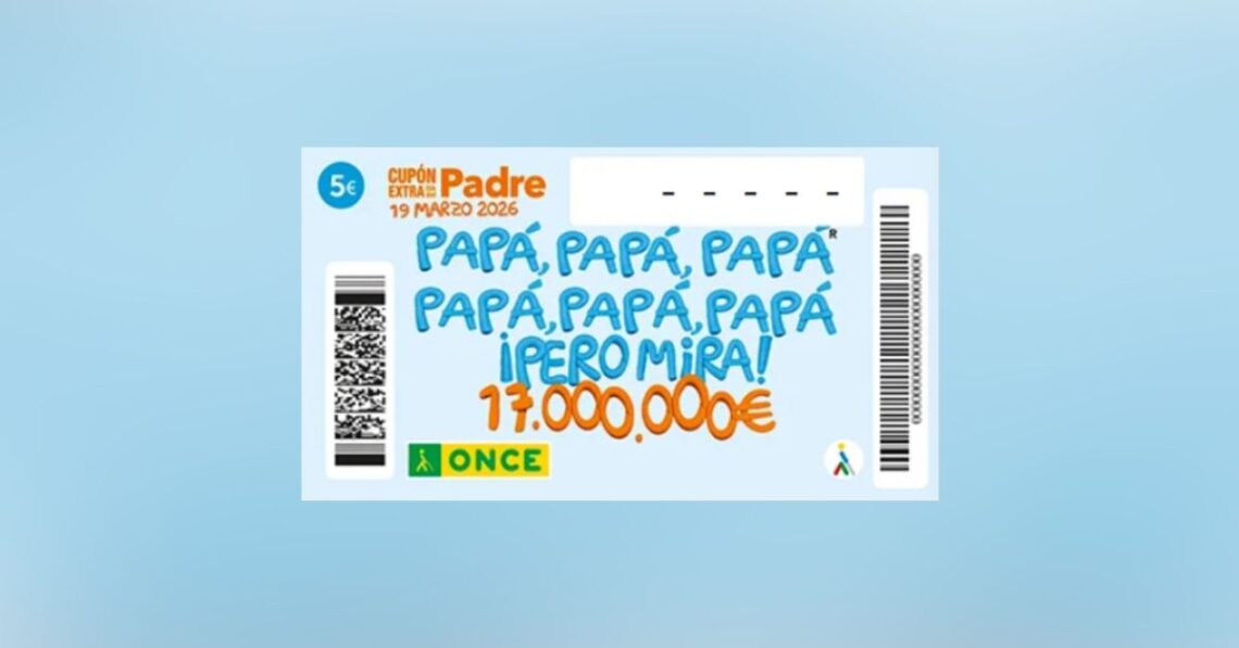 ¡El Extra del Día del Padre de la ONCE ya tiene ganador! Comprueba el número y la serie premiados hoy, 19 de marzo ¡El Extra del Día del Padre de la ONCE ya tiene ganador! Comprueba el número y la serie premiados hoy, 19 de marzo
