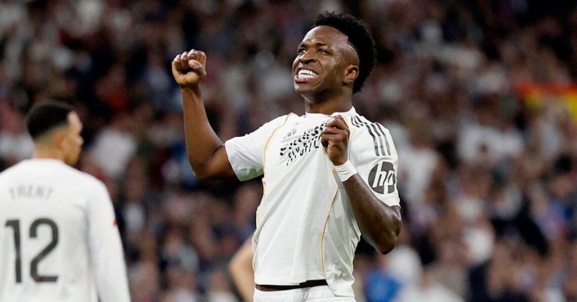 Vinicius Junior reacciona a la victoria del Real Madrid en el Clásico frente al Barcelona Vinicius Junior reacciona a la victoria del Real Madrid en el Clásico frente al Barcelona