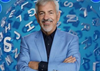 Presentador de televisión en la promoción del nuevo concurso ‘Rueda la letra’ de Telecinco.