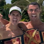 Edu Aguirre celebra con Cristiano Ronaldo su victoria en La Velada del Año VI: “¡Lo hicimos!”