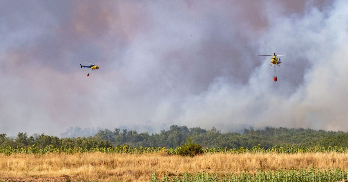 Incendio en Almorox y evacuación en El Encinar del Alberche, Villa del Prado