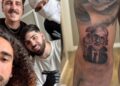 Marc Cucurella muestra el tatuaje dedicado a Luis de la Fuente tras ganar el Mundial de 2026.