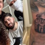 Marc Cucurella cumple su promesa y se tatúa a Luis de la Fuente tras ganar el Mundial