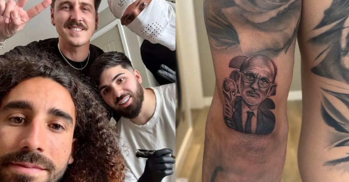 Marc Cucurella tatuaje Luis de la Fuente Mundial