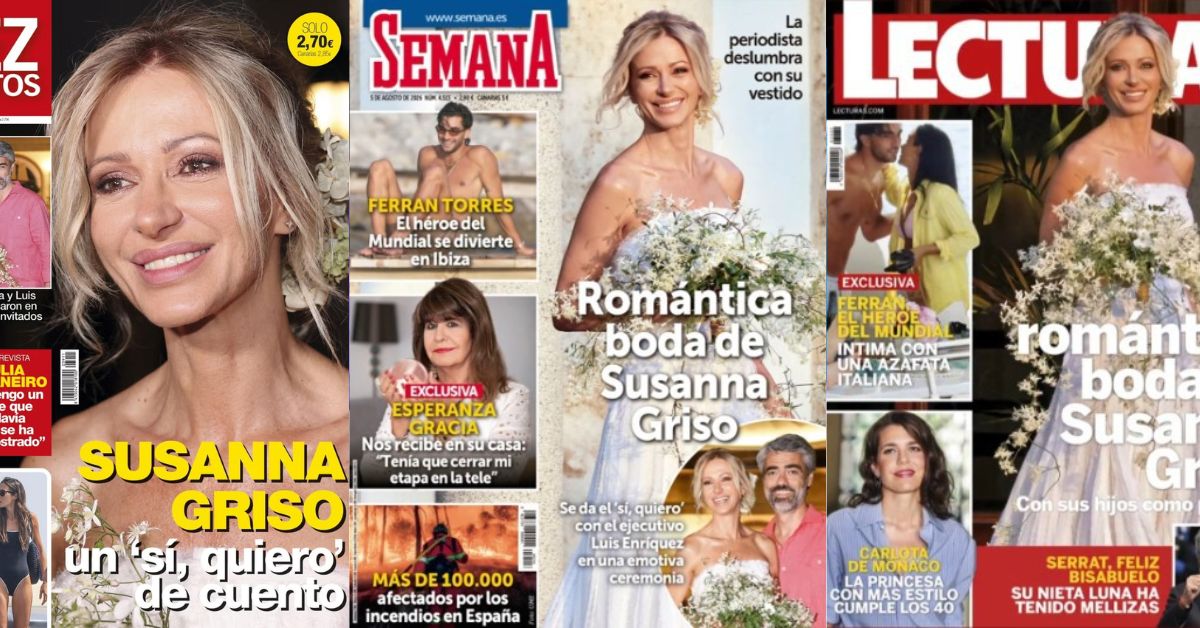 Portadas revistas corazón Susanna Griso boda