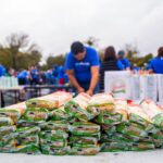 Incidentes en Ceuta durante la entrega de alimentos por Cruz Roja