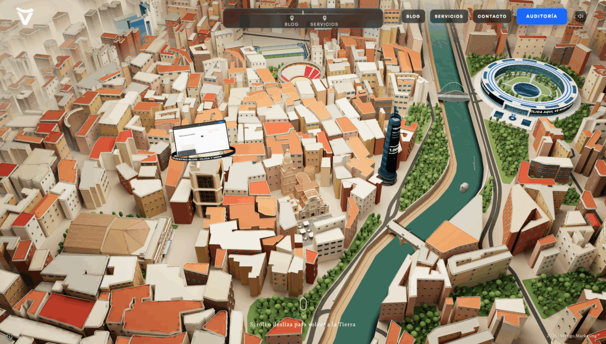 Vértigo Marketing lanza web 3D de Murcia con 1.000 euros ocultos