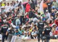 Ceuta: la Policía Nacional carga ante avalancha de inmigrantes en el puerto Ceuta: la Policía Nacional carga ante avalancha de inmigrantes en el puerto