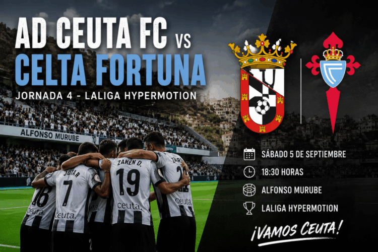 El AD Ceuta busca ante el Celta Fortuna el punto de inflexión de su temporada