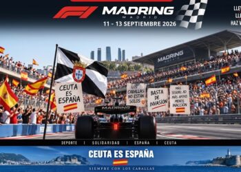 Movilización en el Gran Premio de España: iniciativa popular en las gradas del Madring para apoyar a Ceuta Movilización en el Gran Premio de España: iniciativa popular en las gradas del Madring para apoyar a Ceuta