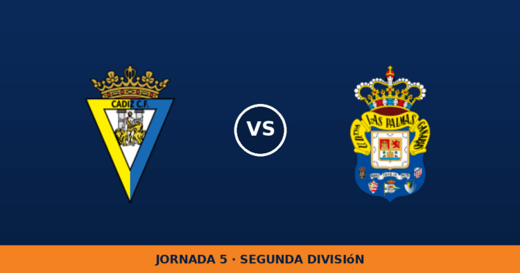 Cadiz – Las Palmas, en directo: jornada 5 de Segunda División