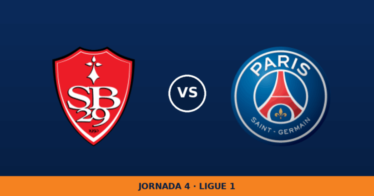 Stade Brestois 29 – Paris Saint Germain, en directo: jornada 4 de Ligue 1