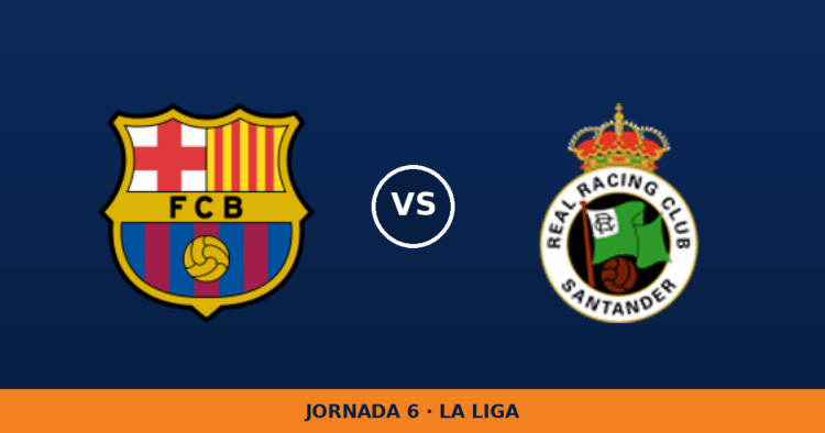 Barcelona – Racing Santander, en directo: jornada 6 de La Liga