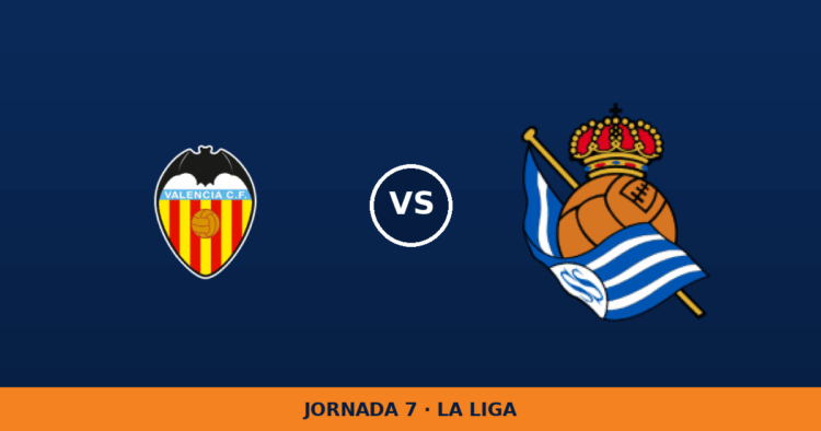 Valencia – Real Sociedad, en directo: jornada 7 de La Liga