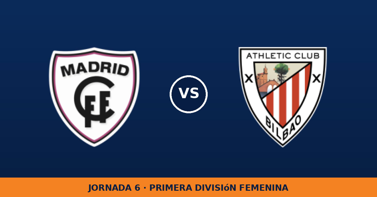 Madrid CFF W – Athletic Club W: horario y dónde ver el partido Madrid CFF W – Athletic Club W: horario y dónde ver el partido