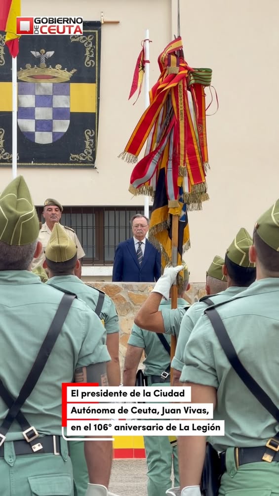 El presidente de Ceuta asiste al 106° aniversario de La Legión El presidente de Ceuta asiste al 106° aniversario de La Legión