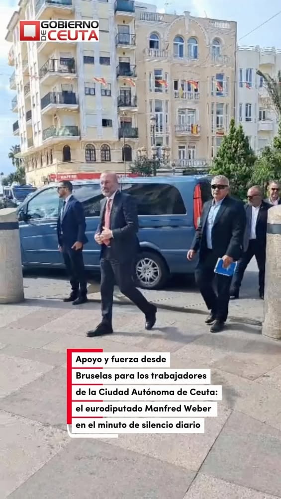 Manfred Weber muestra apoyo a trabajadores de Ceuta