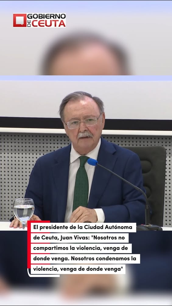 Juan Vivas condena toda forma de violencia en Ceuta