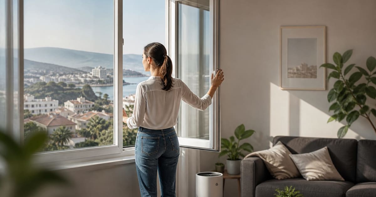 Calidad del aire interior en Ceuta: cómo ventilar, reducir polvo y mejorar el bienestar en casa