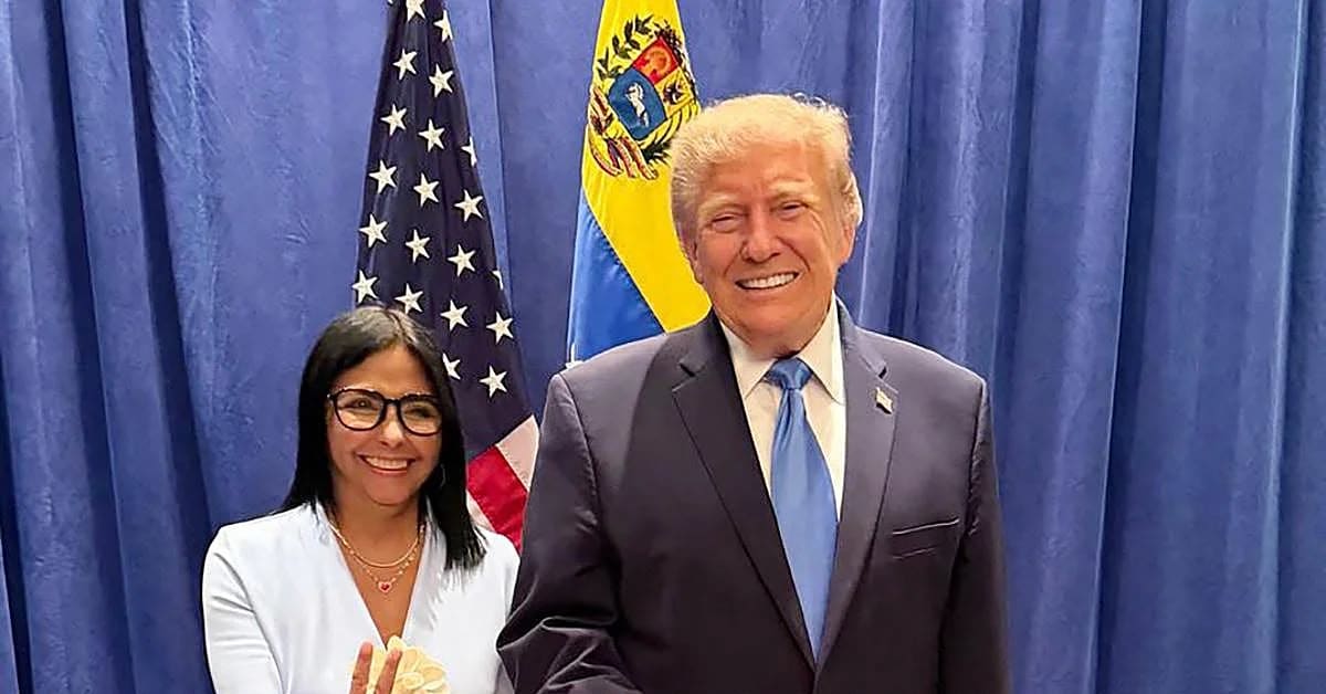 Delcy Rodríguez y Donald Trump se reúnen en Nueva York para fortalecer relaciones Delcy Rodríguez y Donald Trump se reúnen en Nueva York para fortalecer relaciones