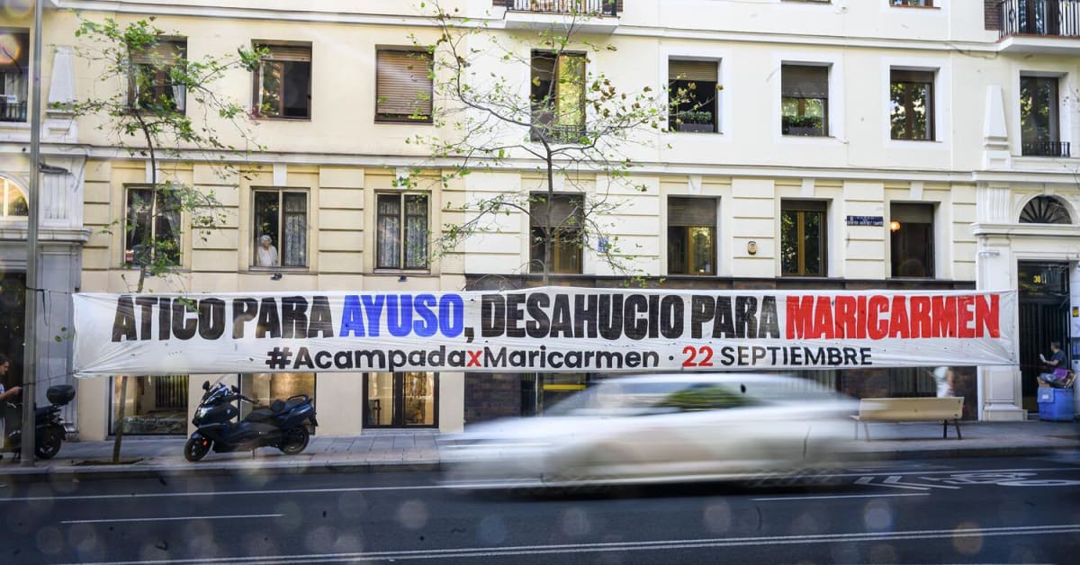 Desahucio de Maricarmen en Madrid genera protestas y tensión Desahucio de Maricarmen en Madrid genera protestas y tensión