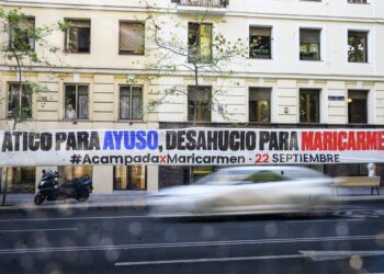 Desahucio de Maricarmen en Madrid genera protestas y tensión