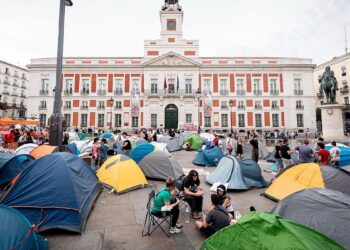 El Ayuntamiento de Madrid critica la gestión de la acampada en la Puerta del Sol El Ayuntamiento de Madrid critica la gestión de la acampada en la Puerta del Sol