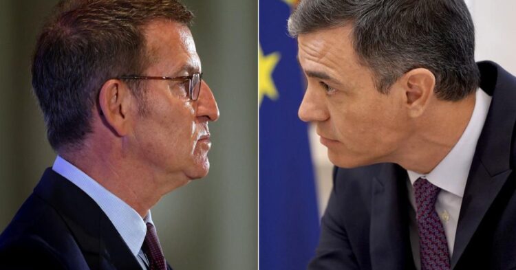 Feijóo acorrala a Sánchez en el Congreso y airea sus sospechas sobre las servidumbres del Gobierno tras el chantaje de Marruecos Feijóo acorrala a Sánchez en el Congreso y airea sus sospechas sobre las servidumbres del Gobierno tras el chantaje de Marruecos
