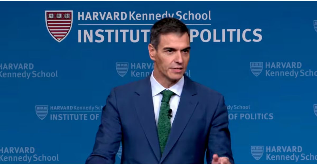 Las preguntas de los alumnos sobre corrupción, Pegasus y Venezuela desvían el discurso de Sánchez en Harvard