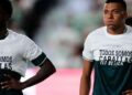 Críticas a Mbappé, Vinícius y Konaté por no mostrar el mensaje de apoyo a Ceuta durante el partido ante el Elche Críticas a Mbappé, Vinícius y Konaté por no mostrar el mensaje de apoyo a Ceuta durante el partido ante el Elche