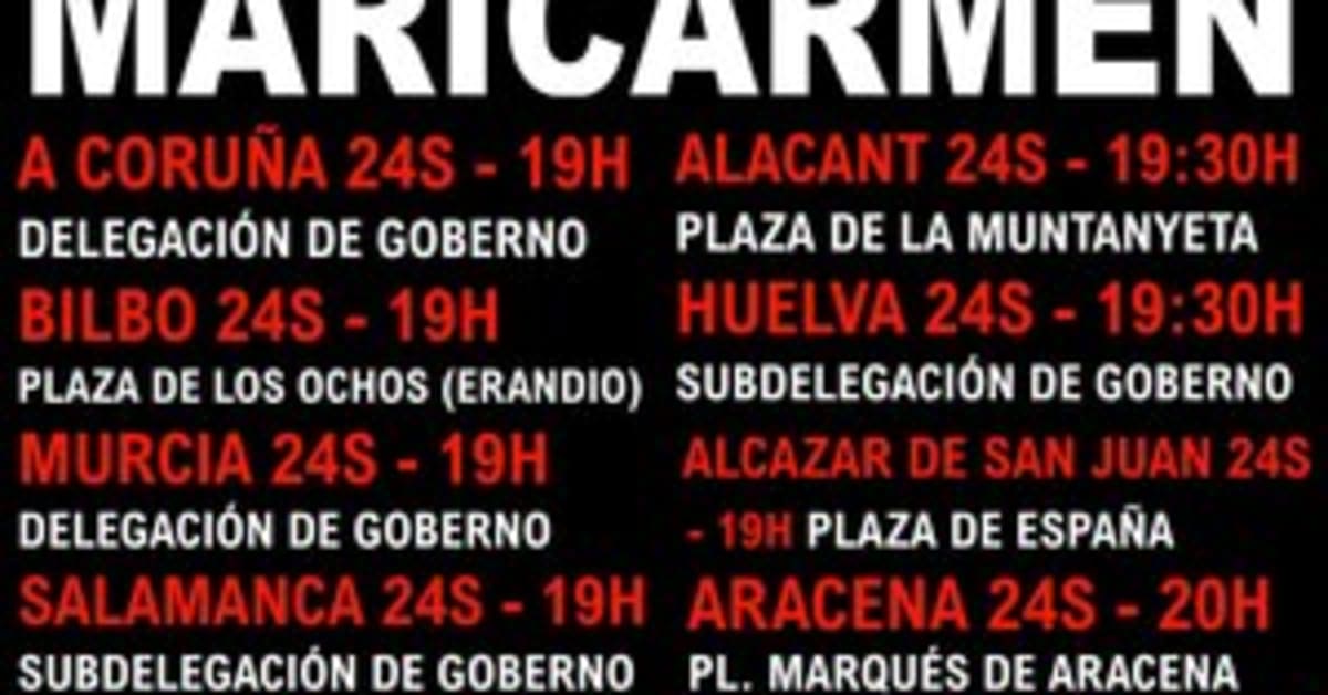 Movilizaciones en 17 localidades tras desahucio de Maricarmen Movilizaciones en 17 localidades tras desahucio de Maricarmen