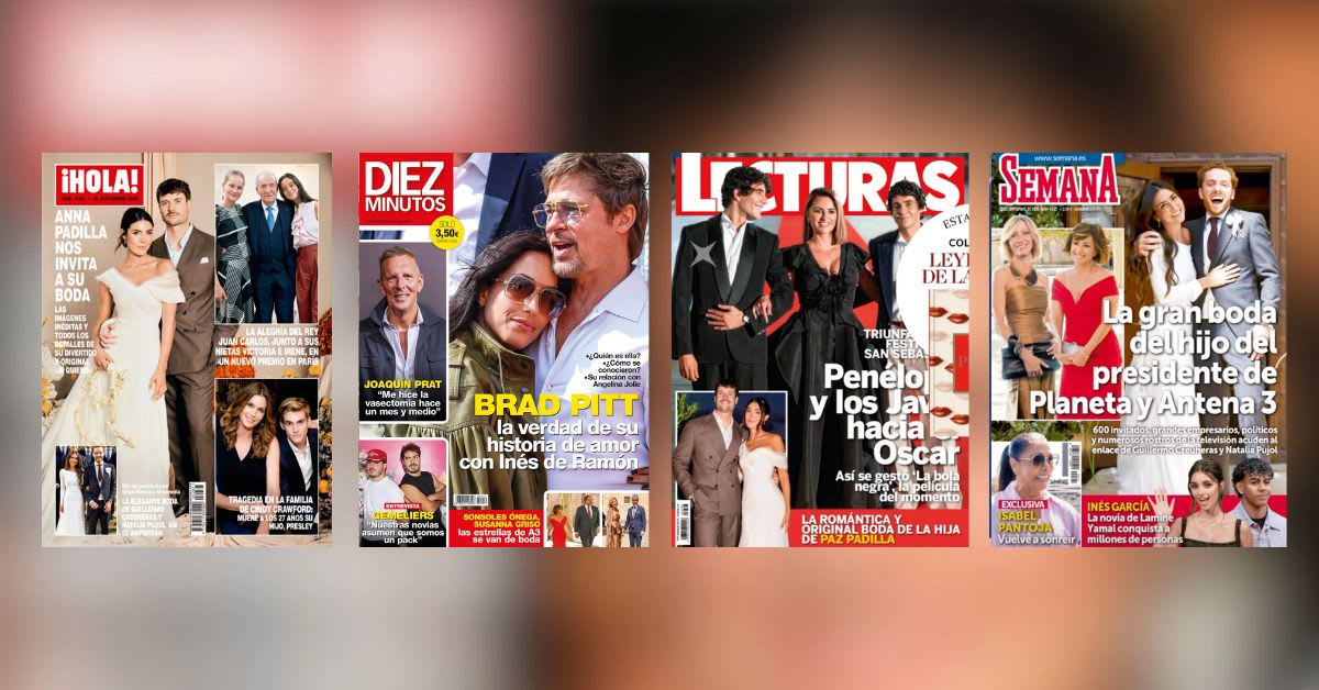 Boda de Anna Padilla y paternidad de Joaquín Prat: las exclusivas de las revistas del corazón en sus portadas de hoy Boda de Anna Padilla y paternidad de Joaquín Prat: las exclusivas de las revistas del corazón en sus portadas de hoy