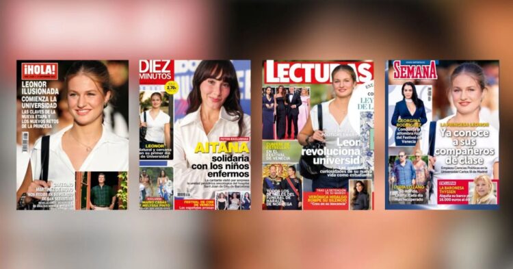El debut universitario de la Princesa Leonor centra la atención de las revistas del corazón