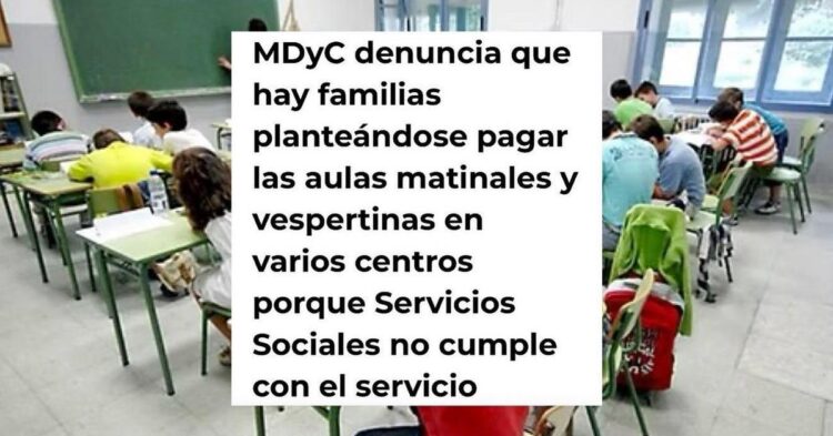 MDyC denuncia gestión de aulas en centros educativos MDyC denuncia gestión de aulas en centros educativos