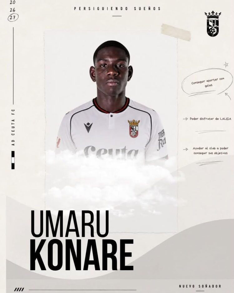 Umaru Konare se une a la delantera de AD Ceuta FC